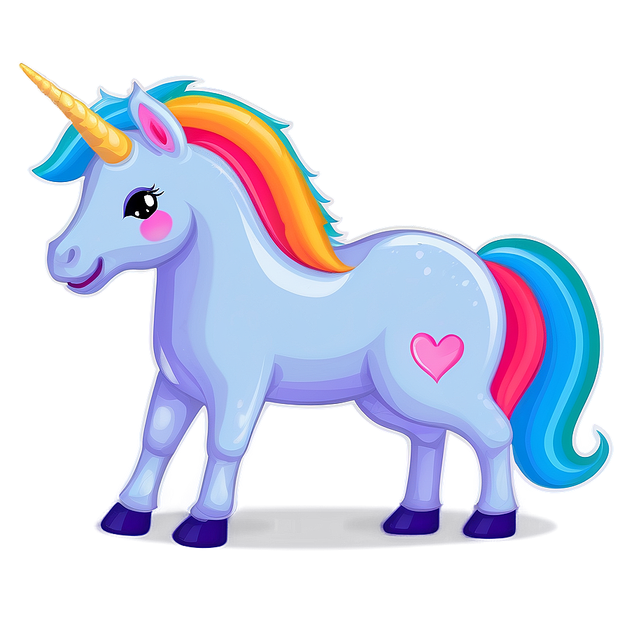 Download Kawaii Unicorn Clipart Png Rta45 | Wallpapers.com