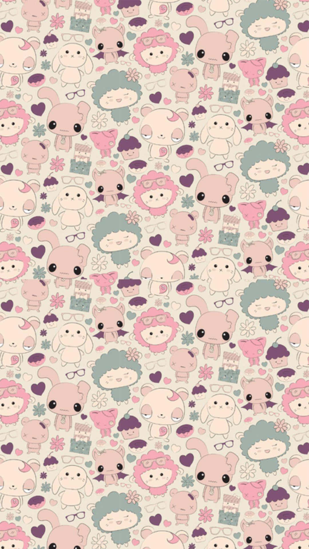 Show Some Love with this Kawaii Valentine Design Wallpaper