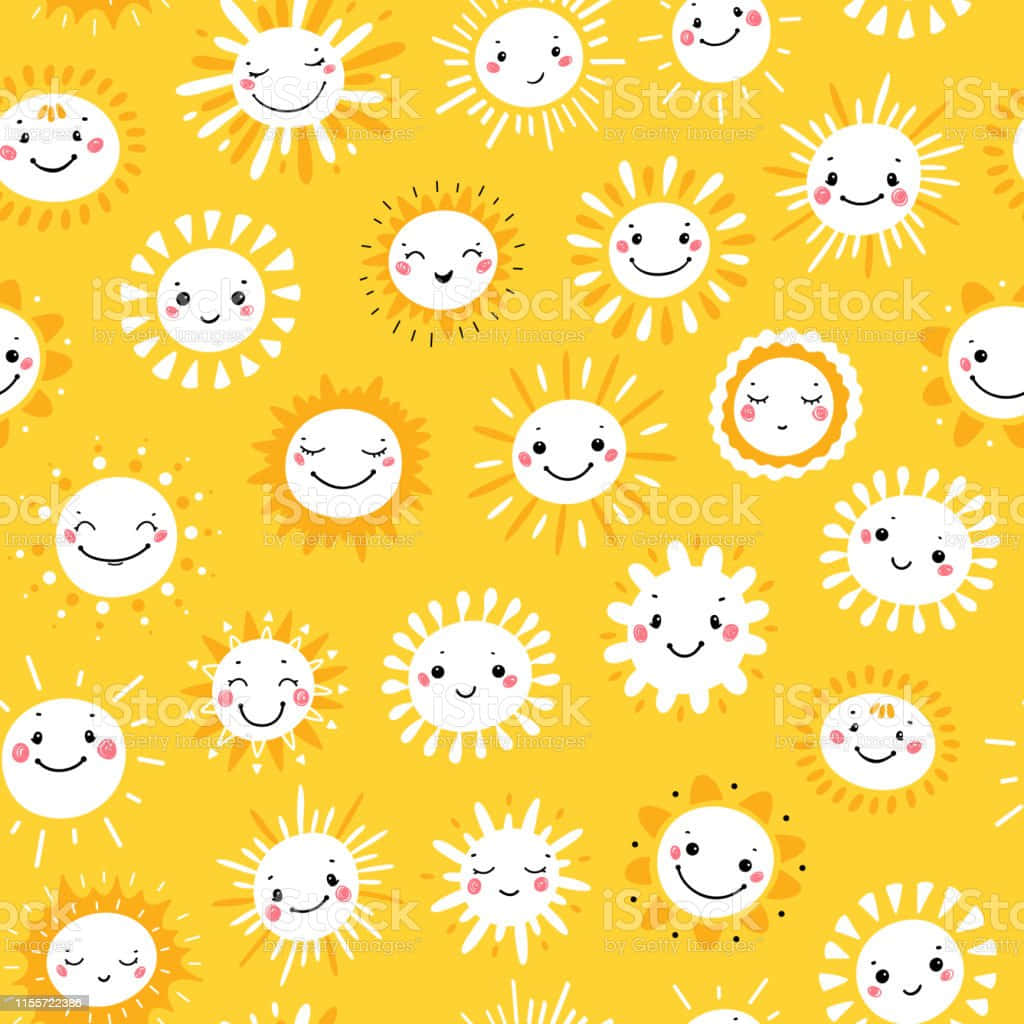 Lys op din dag med denne søde gule scene Wallpaper