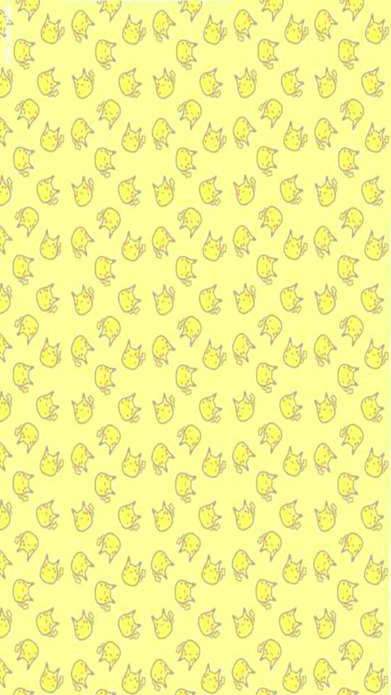Brighten Your Day with Kawaii Yellow Wallpaper