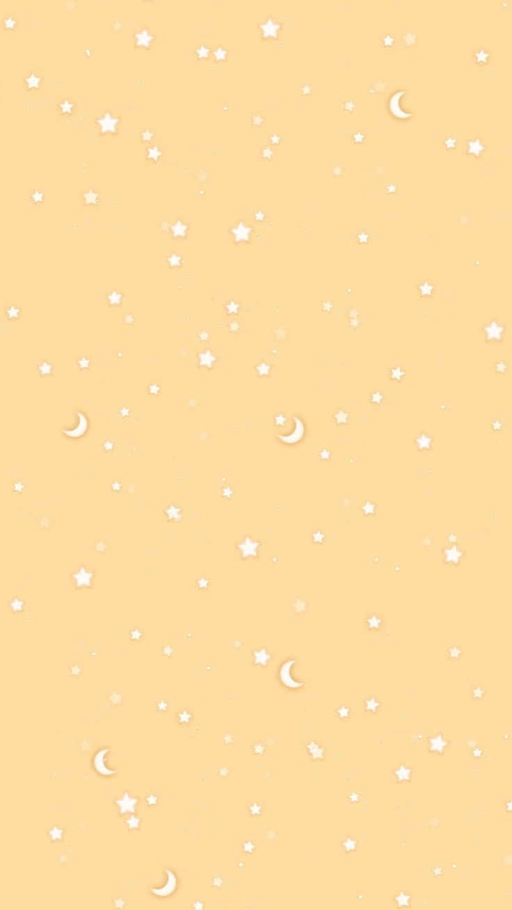 "Brighten Up Your Day with Kawaii Yellow" Wallpaper