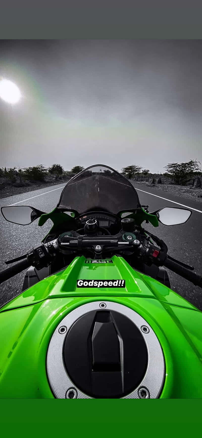 Maßgefertigteskawasaki Motorrad-desktop-hintergrundbild Wallpaper