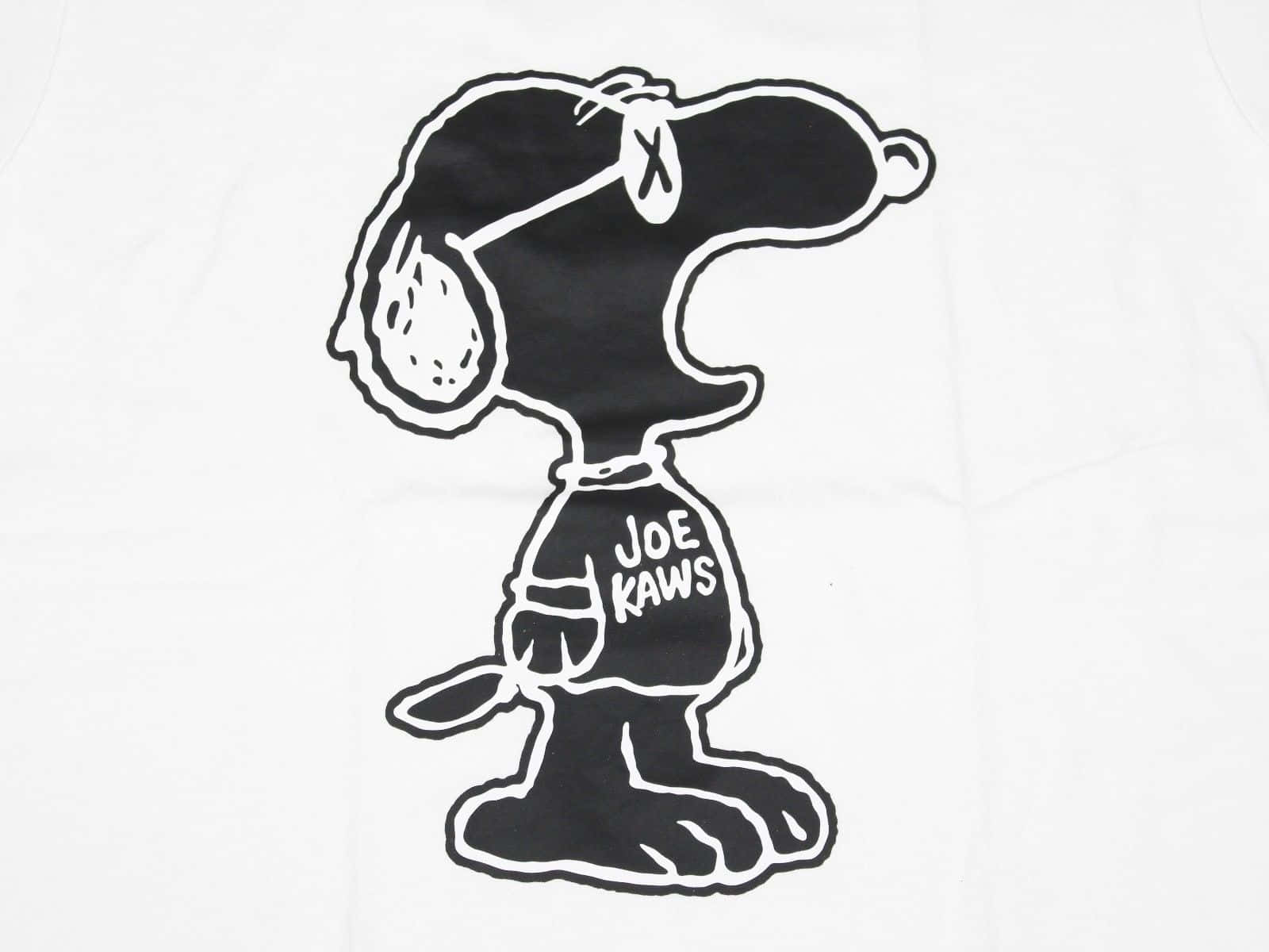 Camisetado Snoopy Branca Papel de Parede