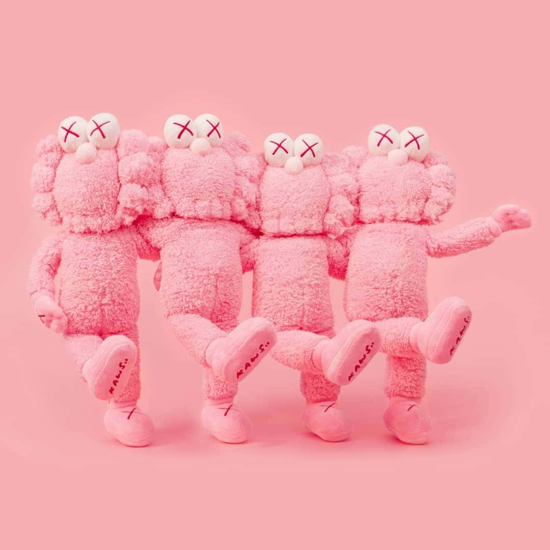 Figures En Peluche Kaws Bff Roses Fond d'écran