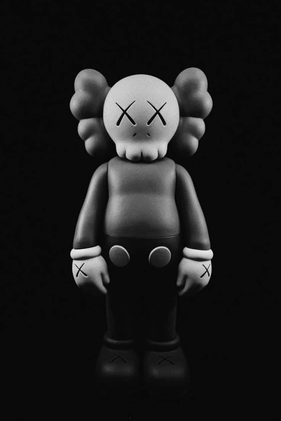 Download Kaws Black And White Wallpaper | Wallpapers.com