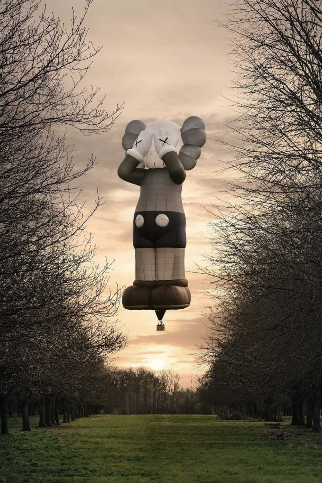 Kaws Holiday Art Exhibition in Nature Wallpaper