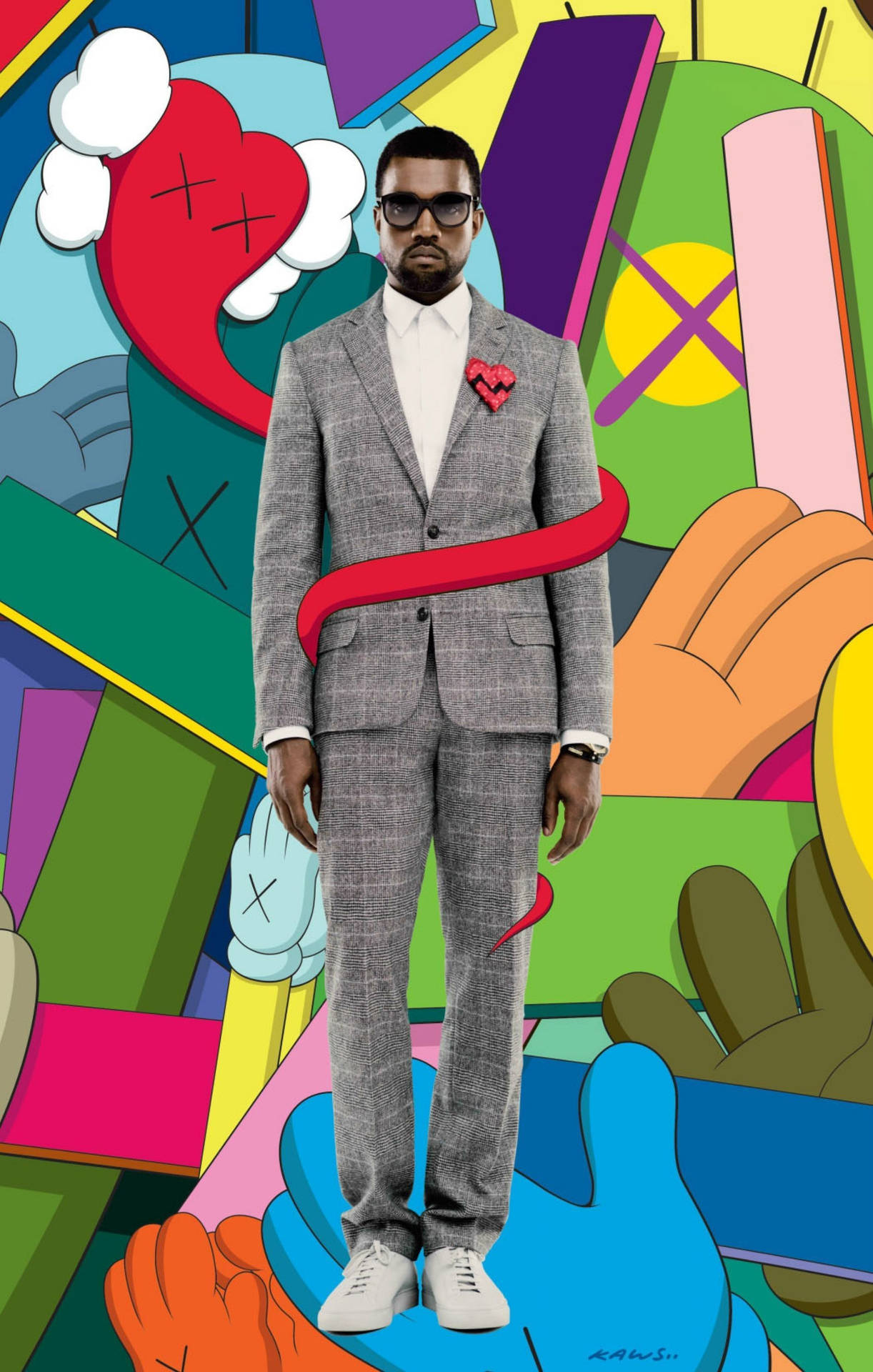Kaws Kanye West Android Background