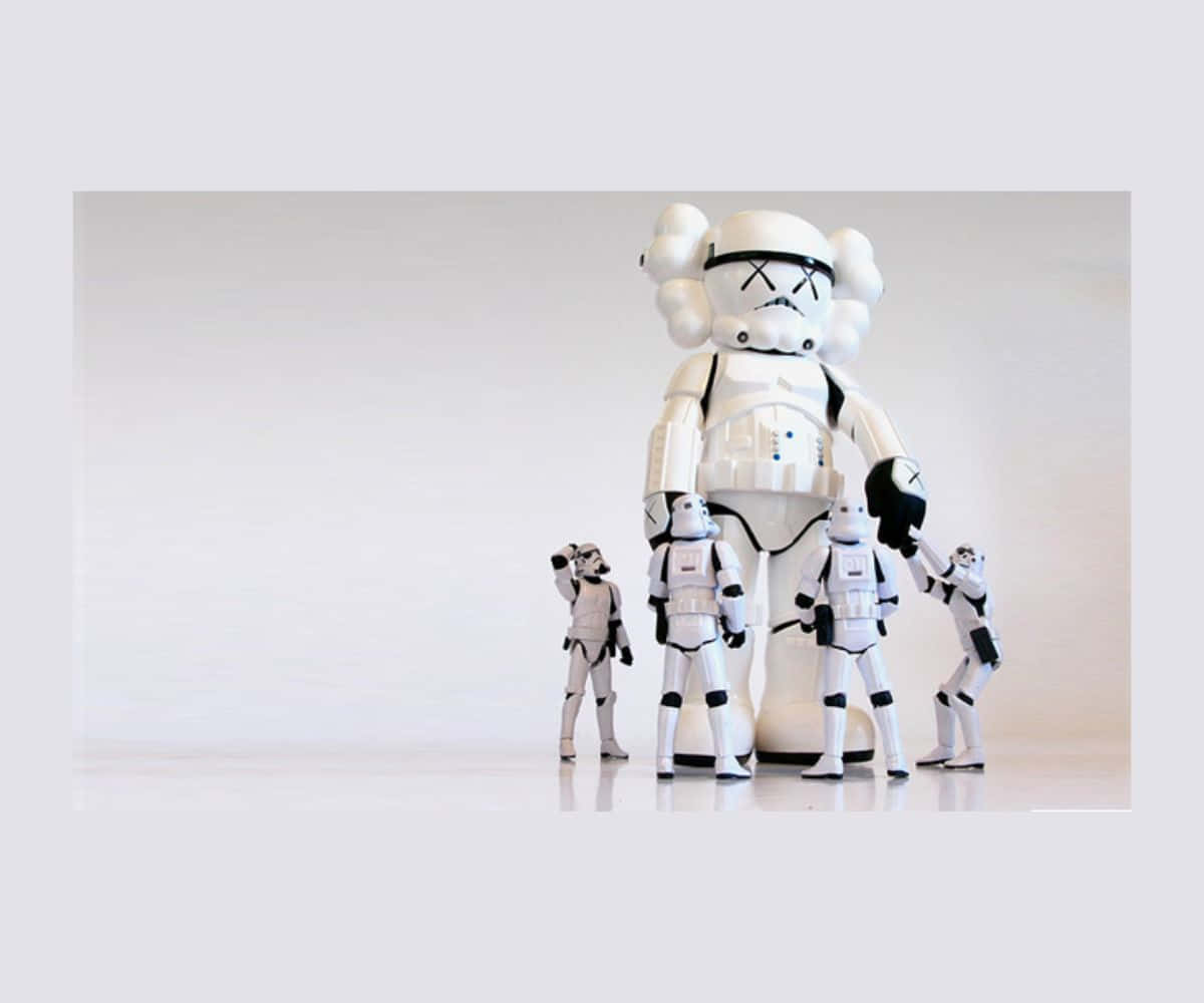 KAWS Stormtrooper Art: Where Pop Art Meets Star Wars Wallpaper