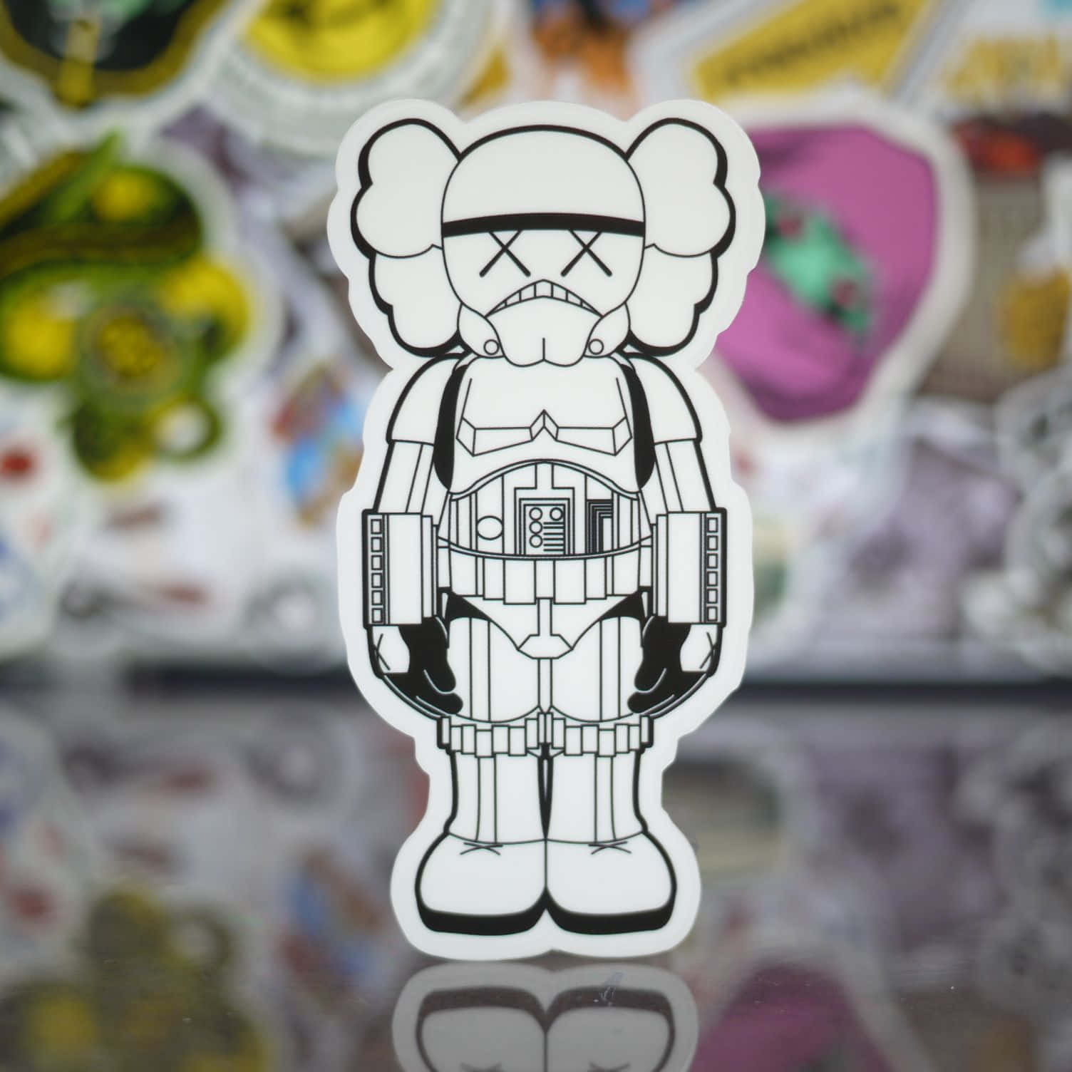 KAWS Stormtrooper - A Unique Blend of Art&Fandom Wallpaper