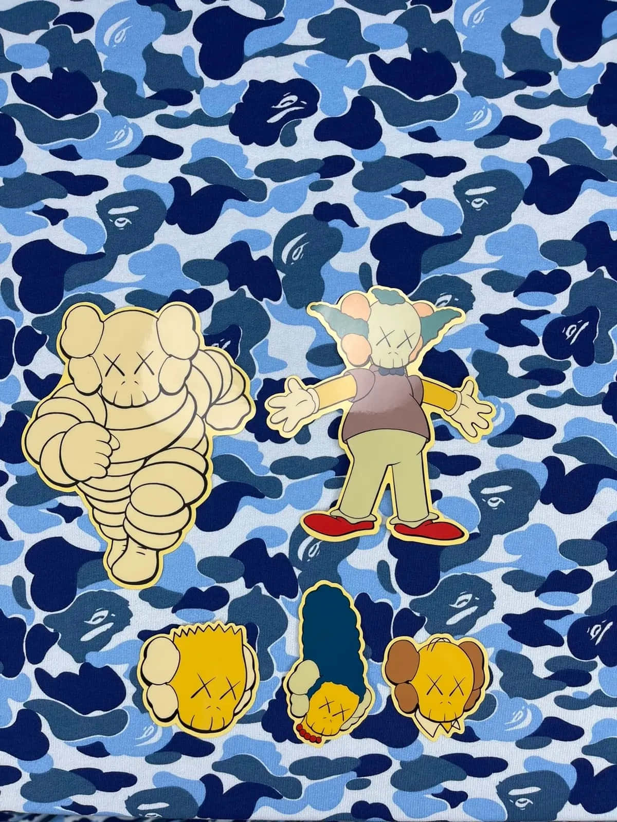 Kaws X Simpsonit -taideteos Taustakuva