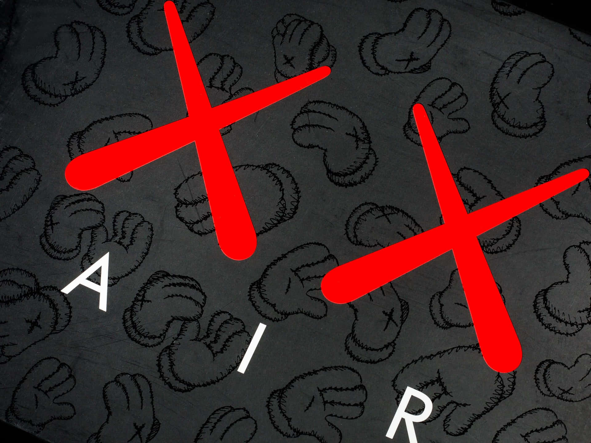 KAWS X Air Jordan Collaboration Sneaker Design Wallpaper