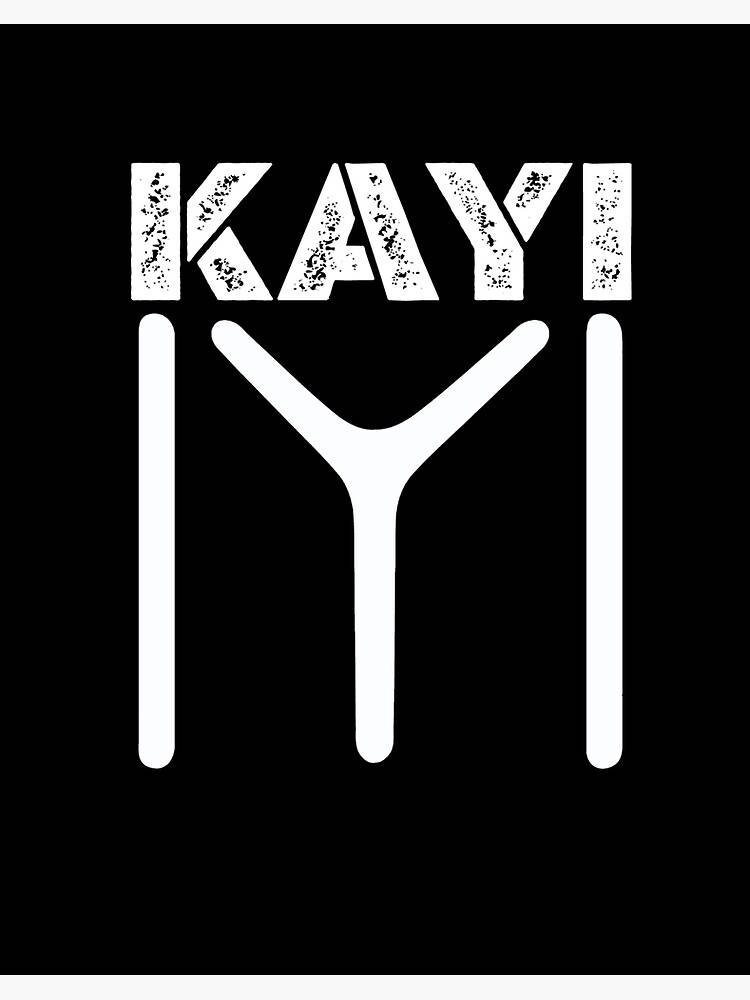 Kayi Tribe Black And White Text Logo