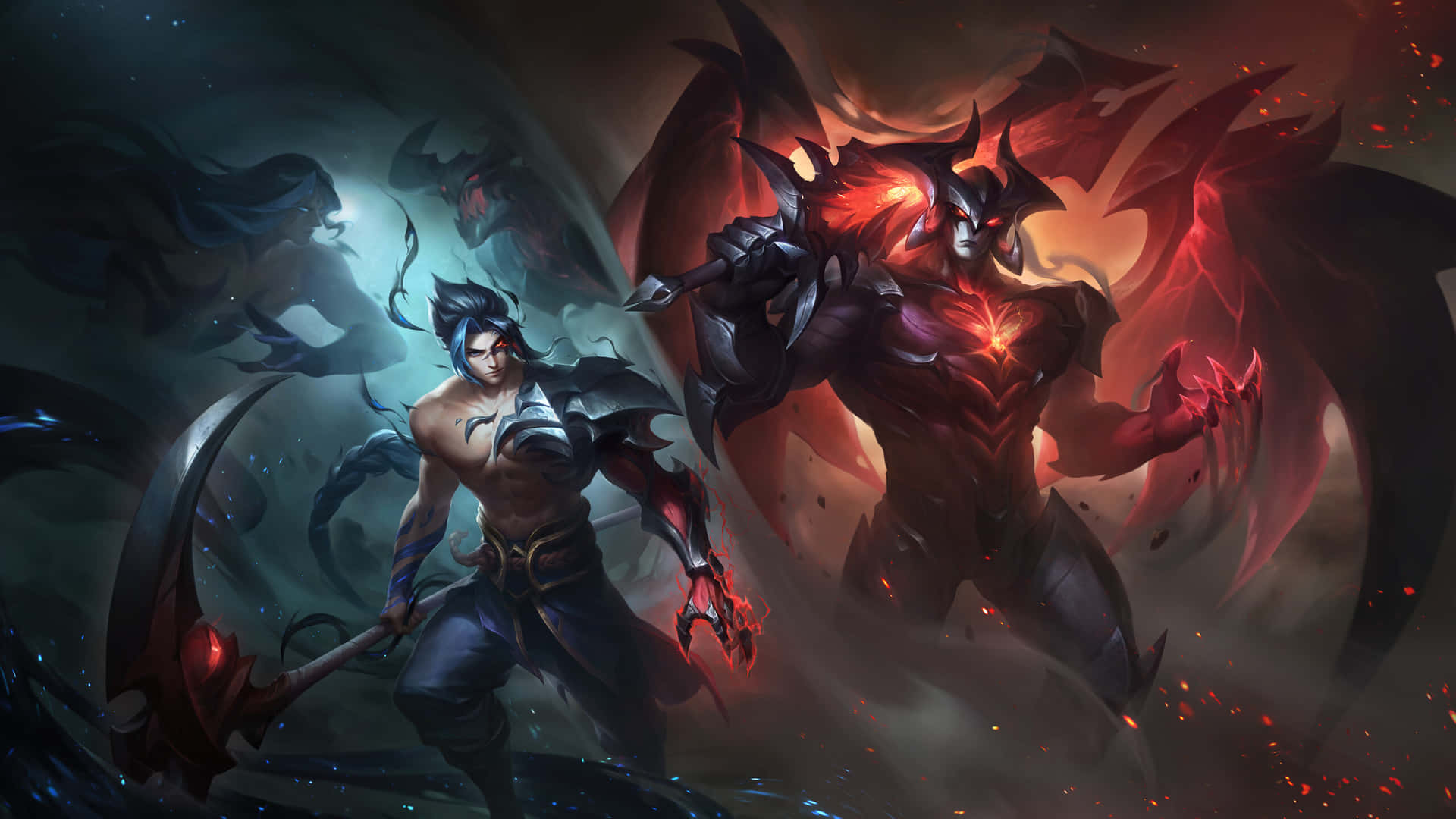 Download Kayn Transformation Artwork Wallpaper | Wallpapers.com