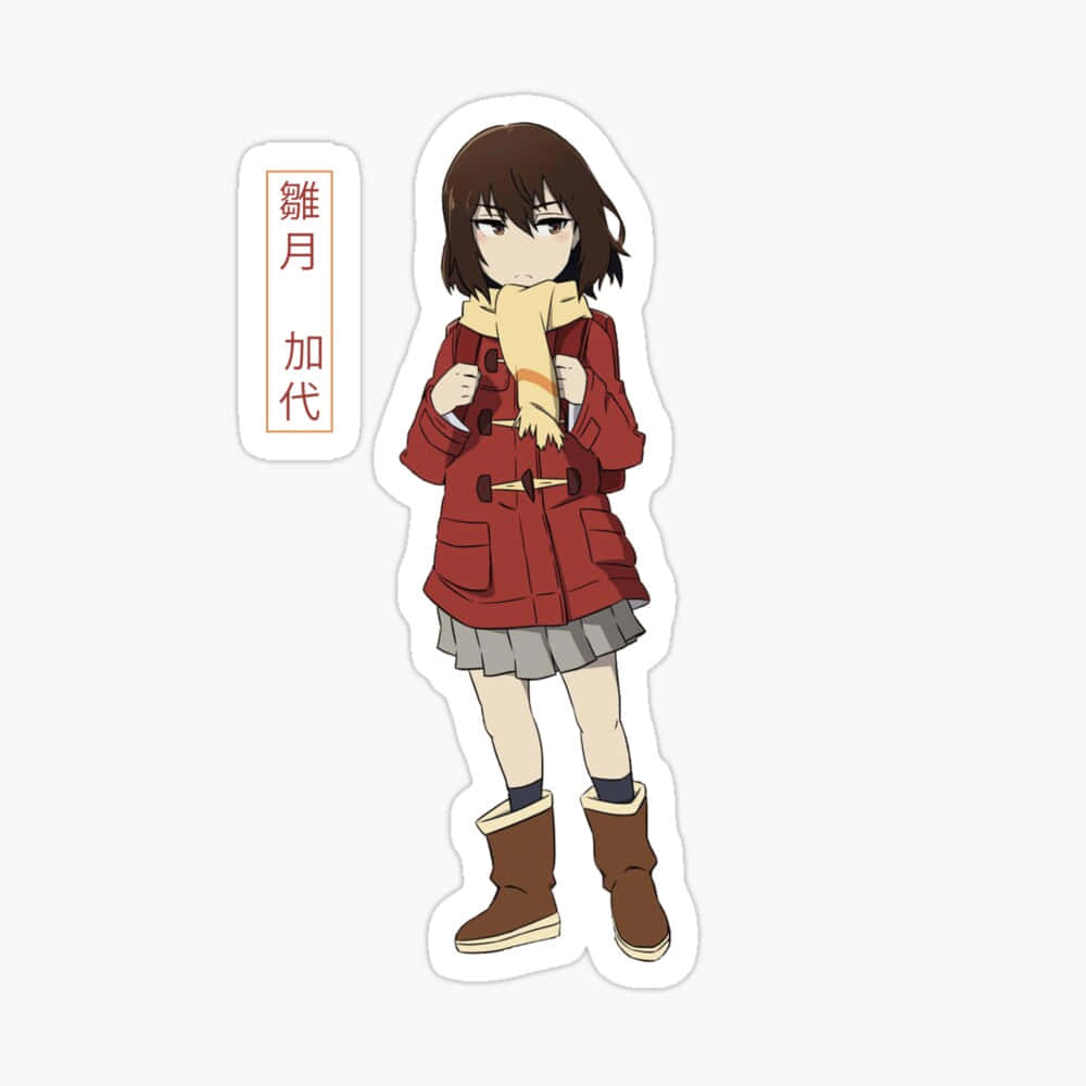 Kayo_ Hinazuki_ Anime_ Character_ Sticker Wallpaper