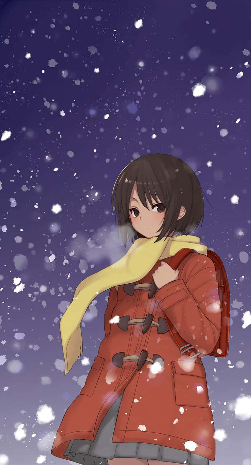 Kayo Hinazuki Winter Snowfall Wallpaper