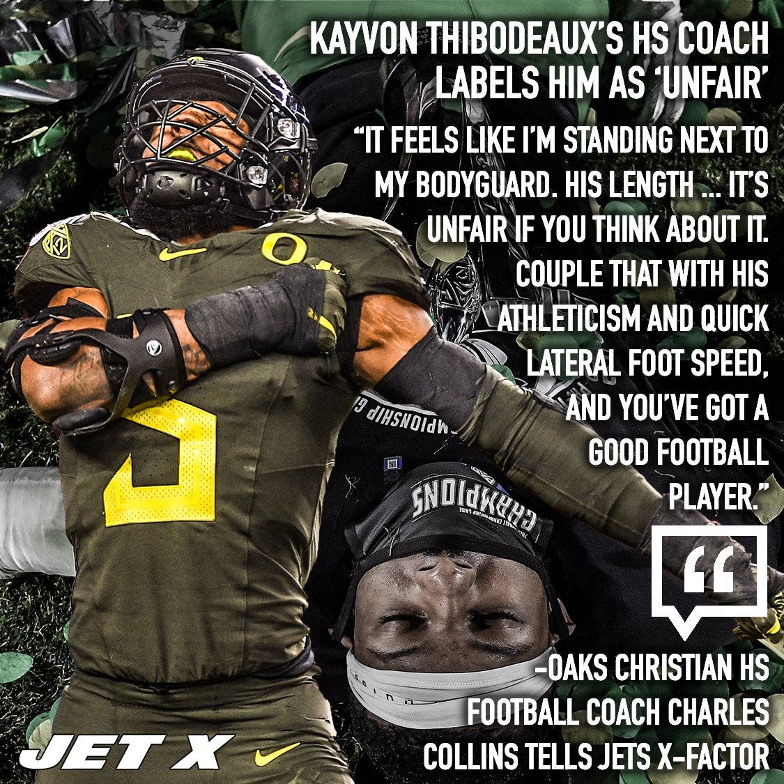 Kayvon Thibodeaux American Football Coach Charles Collins Background