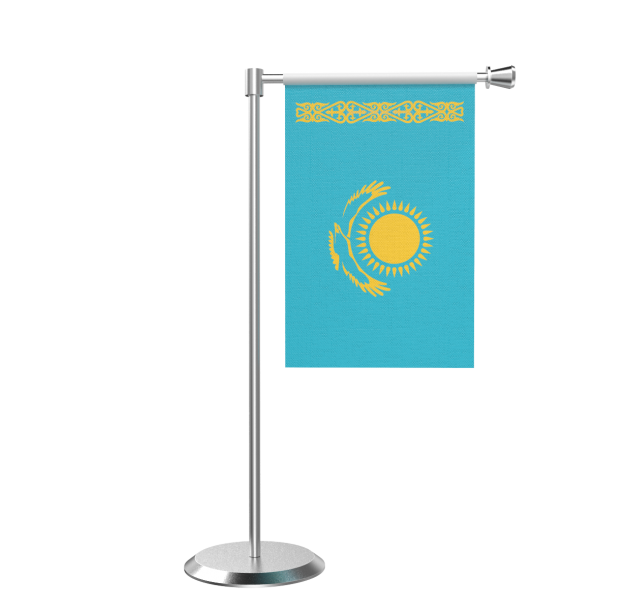 Kazakhstan Flag Desk Display PNG