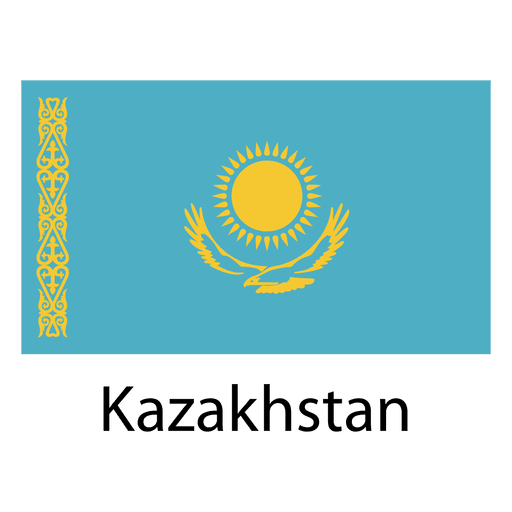 Kazakhstan National Flag PNG