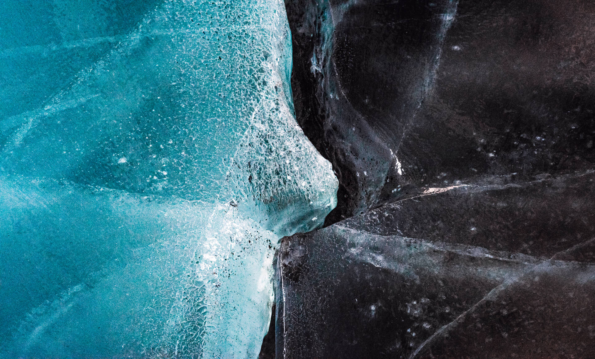 Kazakhstan Turquoise Cracked Ice Wallpaper