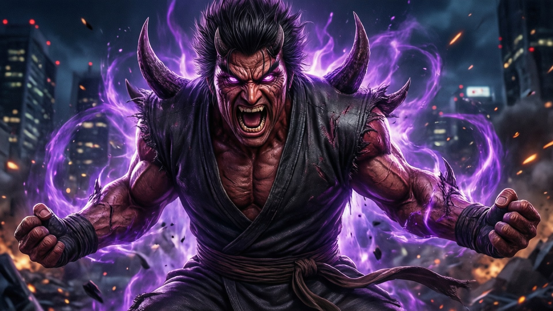 Kazuya Devil Roar Bakgrunner