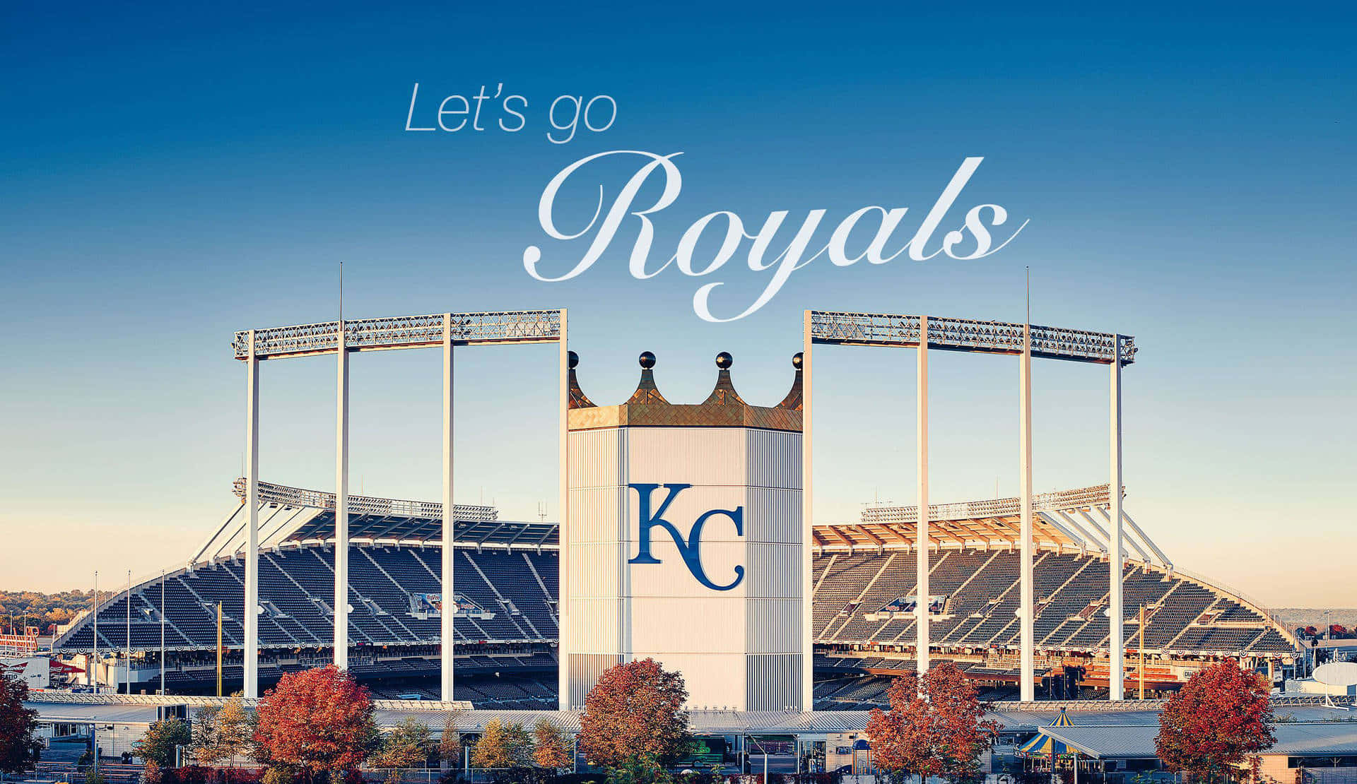 Støtter Kansas City Royals Baseball Imagery Wallpaper