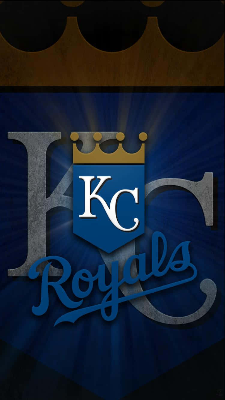 Kansas Royals Logo On A Dark Background Wallpaper