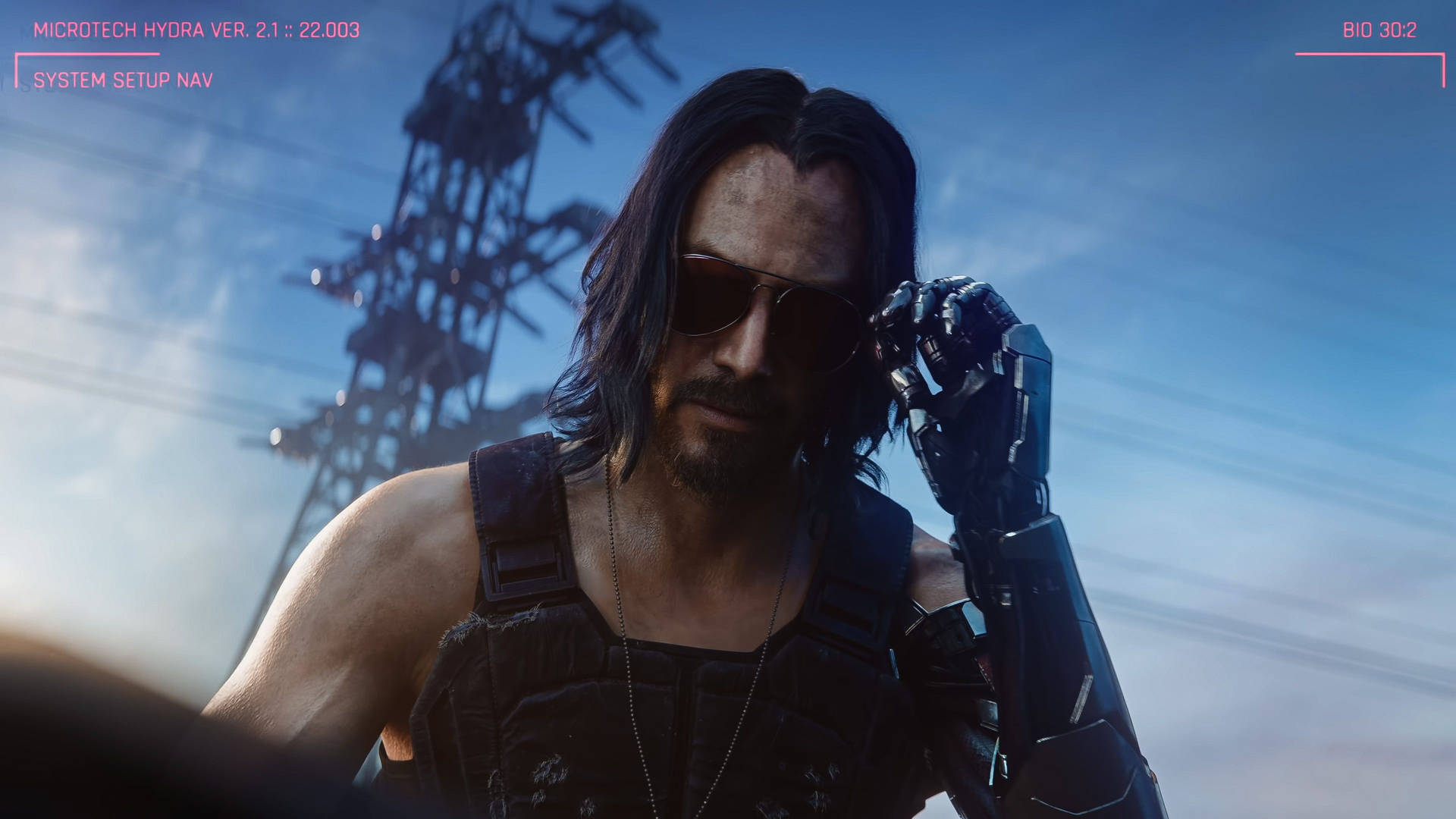 Keanu Reeves Animated Game Character Wallpaper