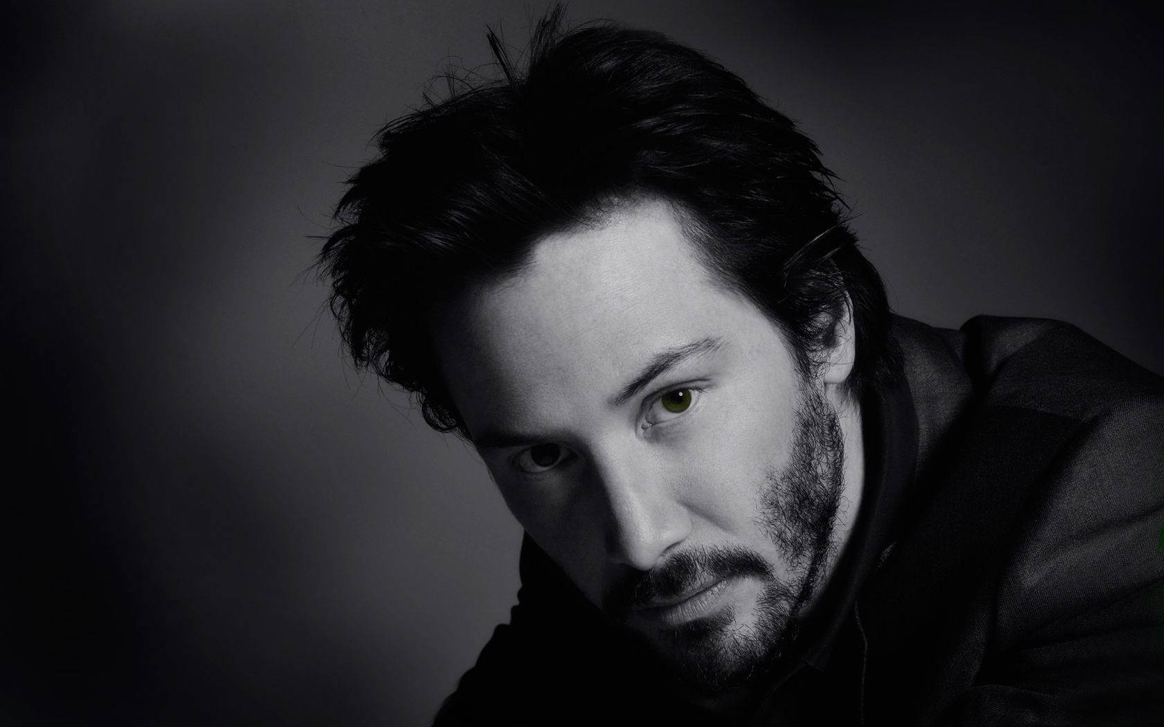 Keanu Reeves Close-up Dark Scheme Wallpaper
