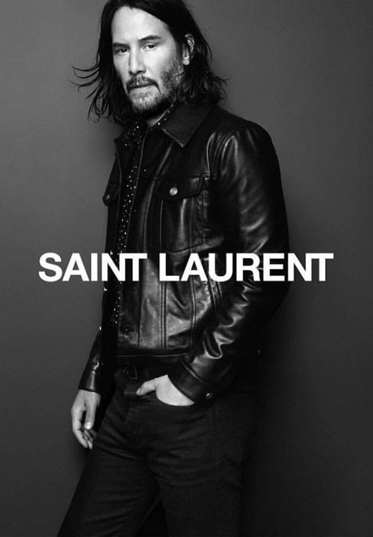 Keanu Reeves Saint Laurent Campaign Wallpaper