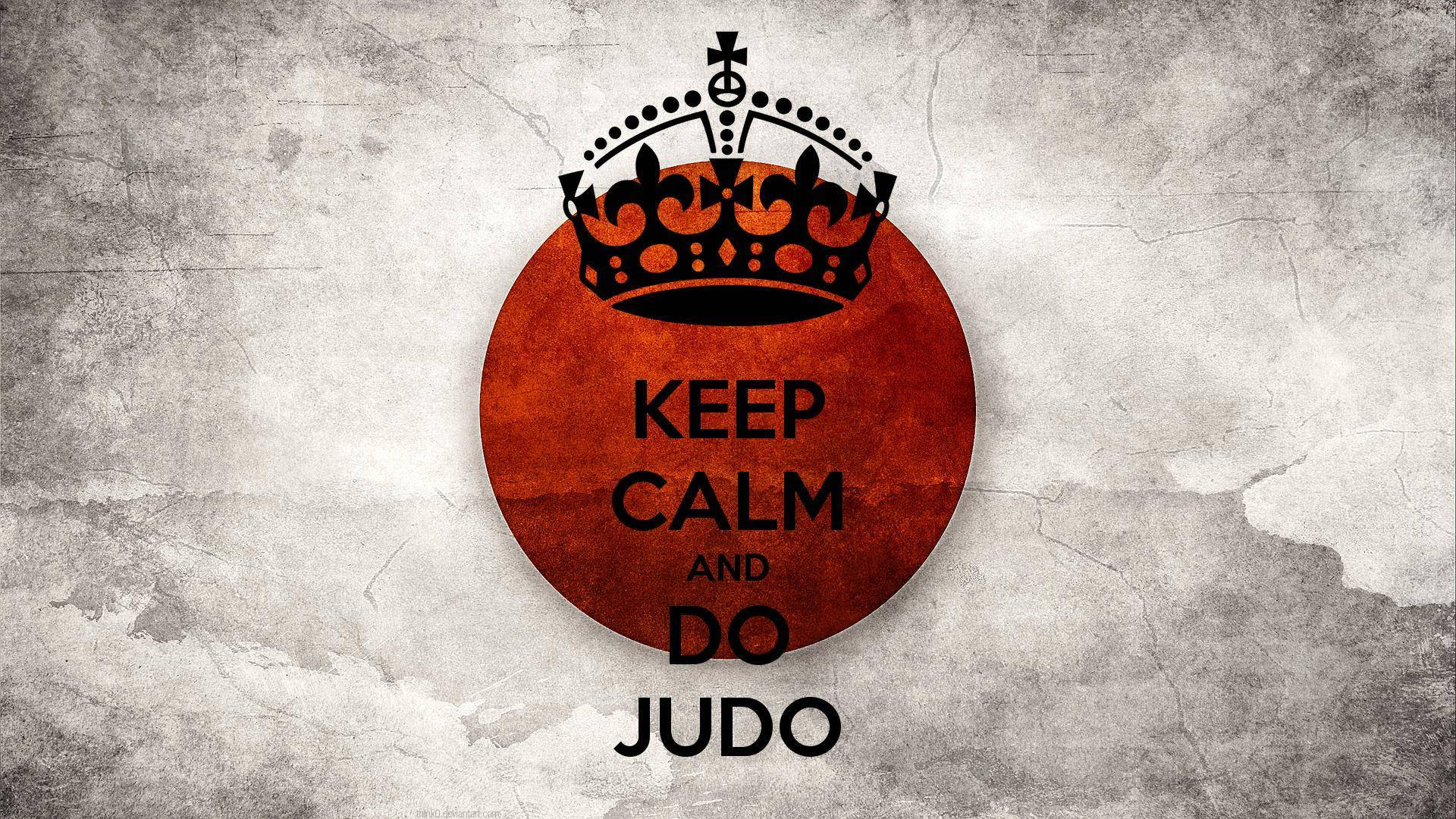 Hålllugnet Och Utöva Judo Wallpaper