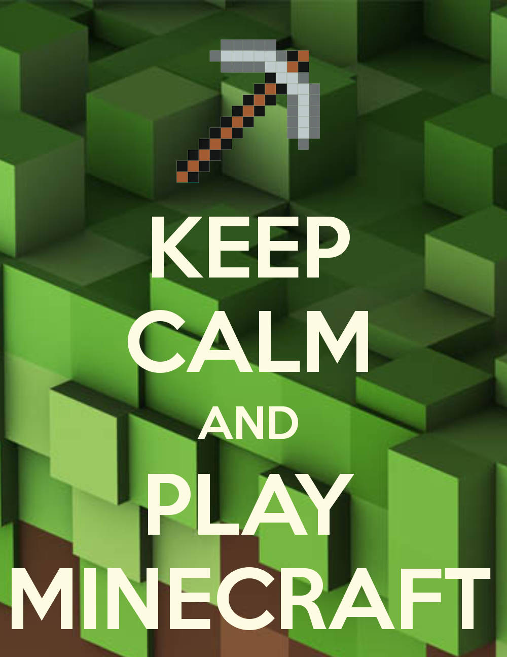 Bliv Rolig Minecraft Meme Wallpaper
