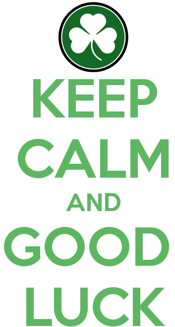 Download Keep Calmand Good Luck Poster | Wallpapers.com