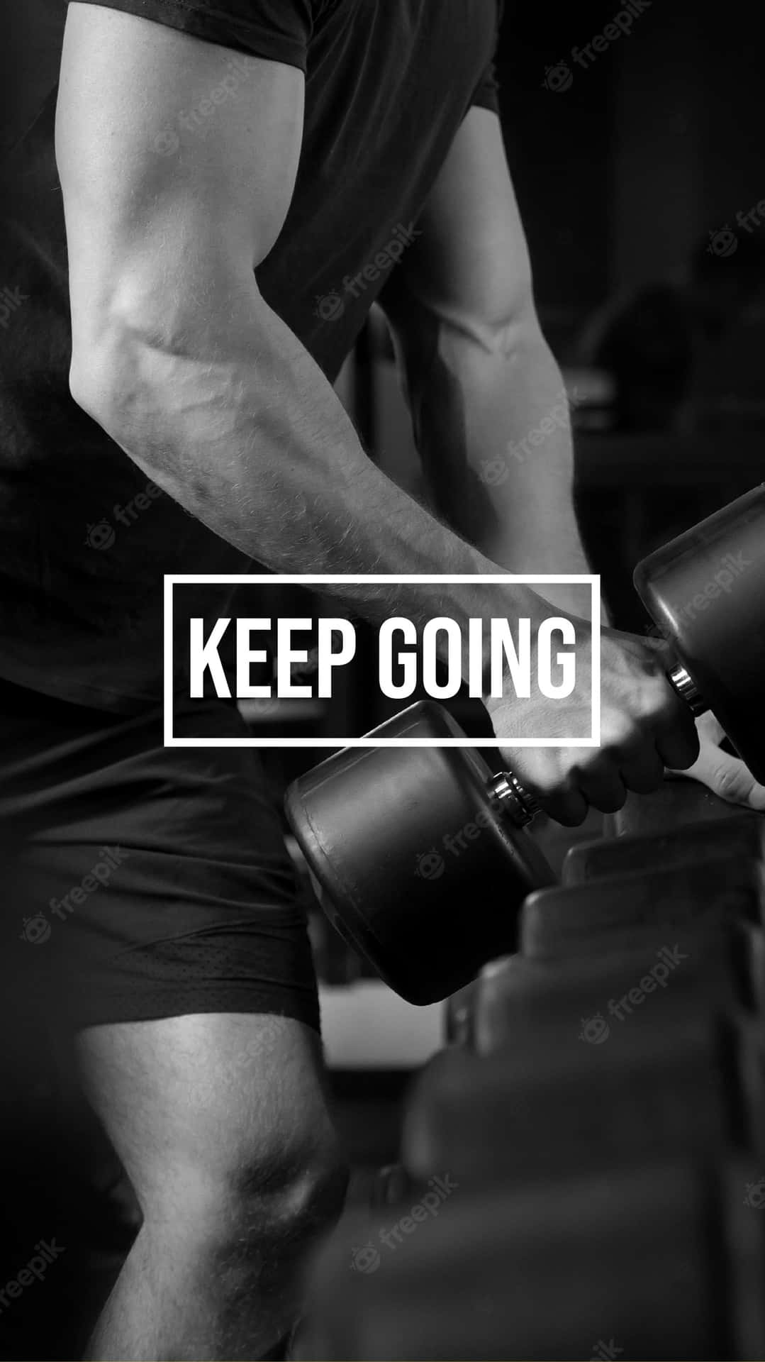 Keep Going - Fitness Poster Wallpaper
