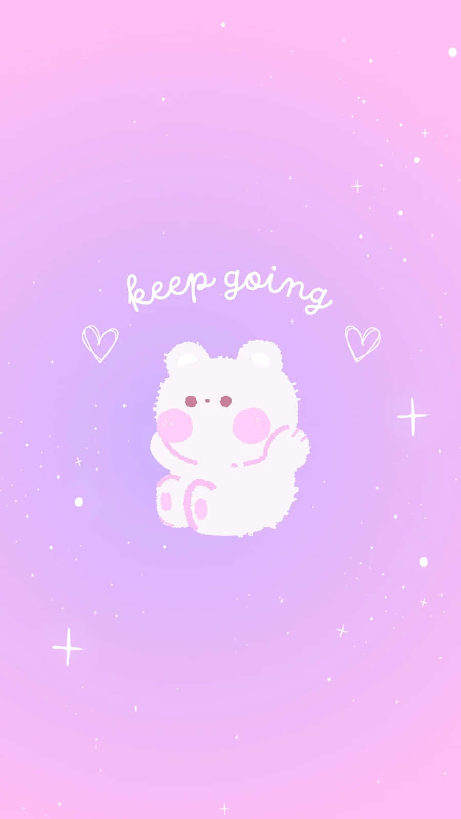 Keep Going Cute Koala Inspiration Wallpaper