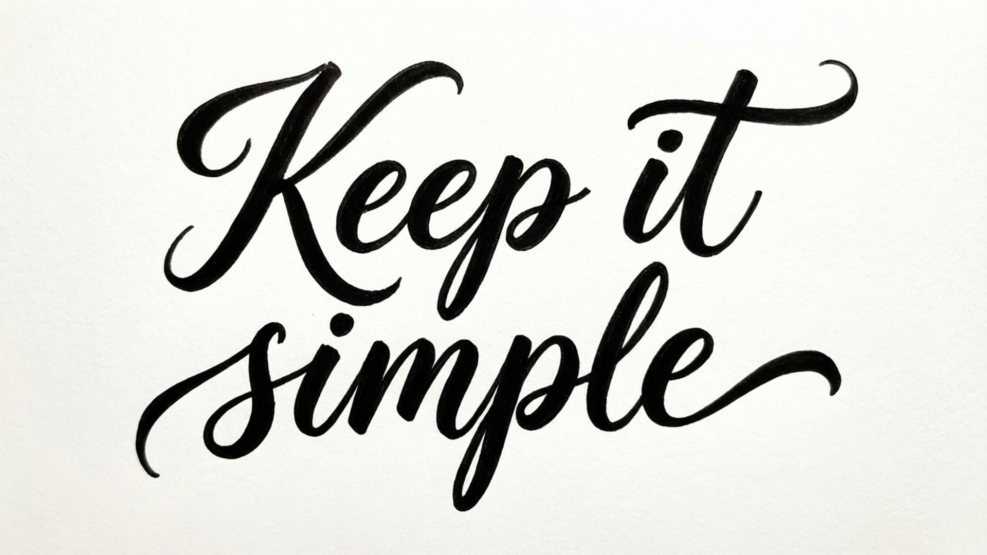 Keep It Simple Script Papéis de Parede