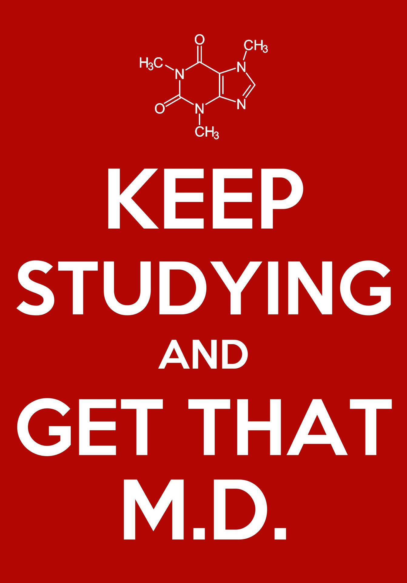 Keep Studying Medical Motivation Poster Wallpaper