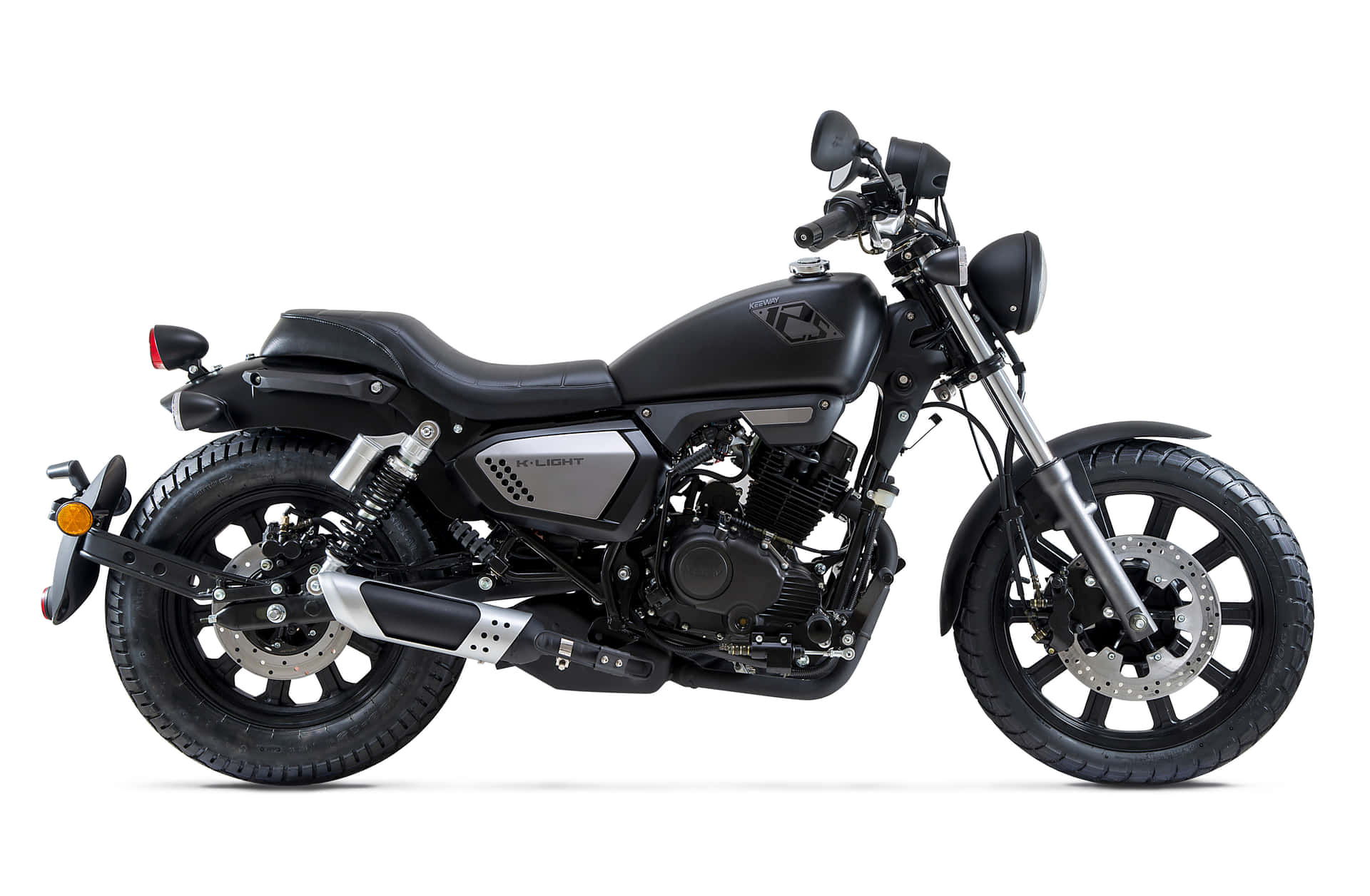 Moto Cruiser Noire Keeway Fond d'écran