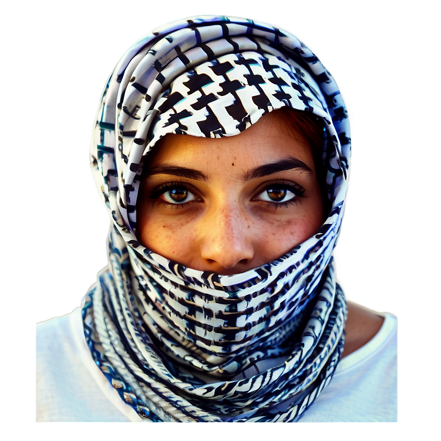 Keffiyeh Inspired Artwork Png 64 PNG