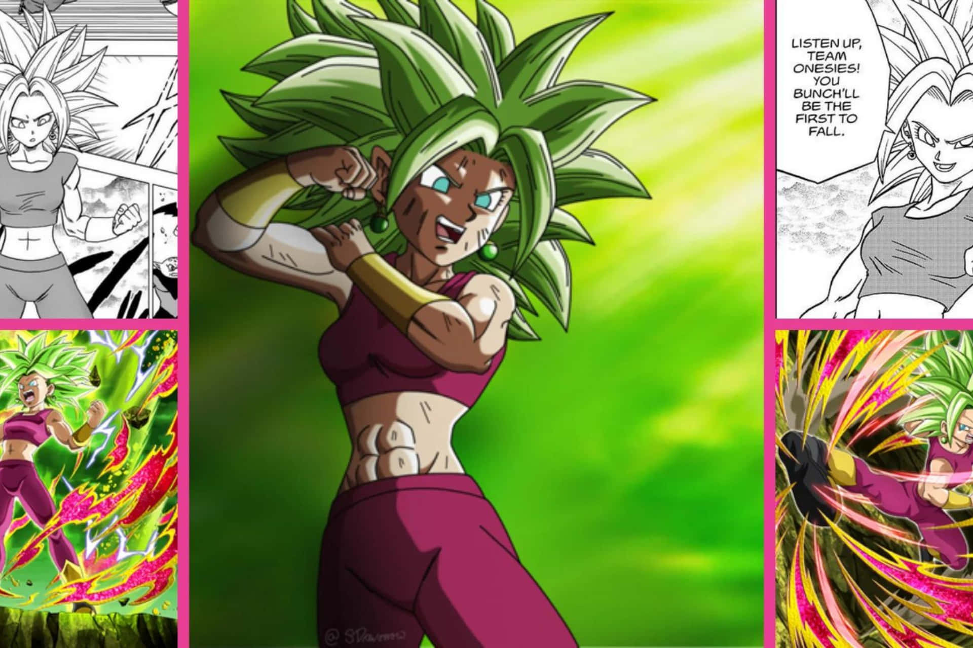 Kefla Dragon Ball Collage Wallpaper