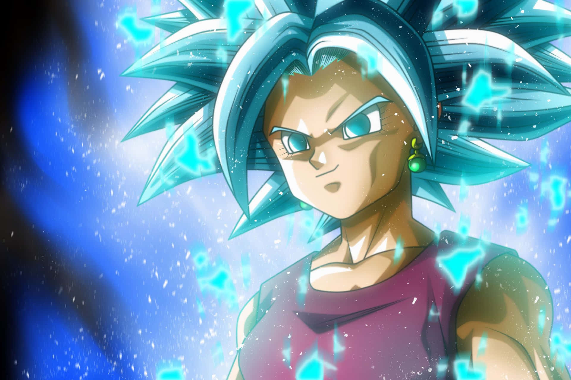 Kefla_ Super_ Saiyan_ Blue_ Energy_ Aura Wallpaper