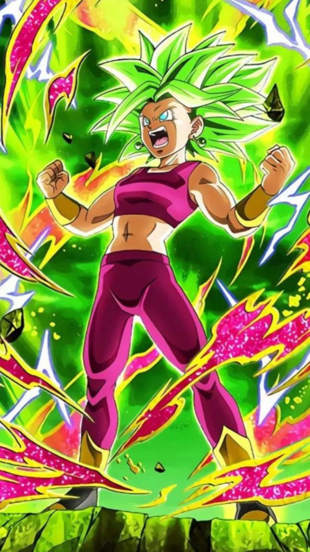 Kefla Super Saiyan Power Up Wallpaper