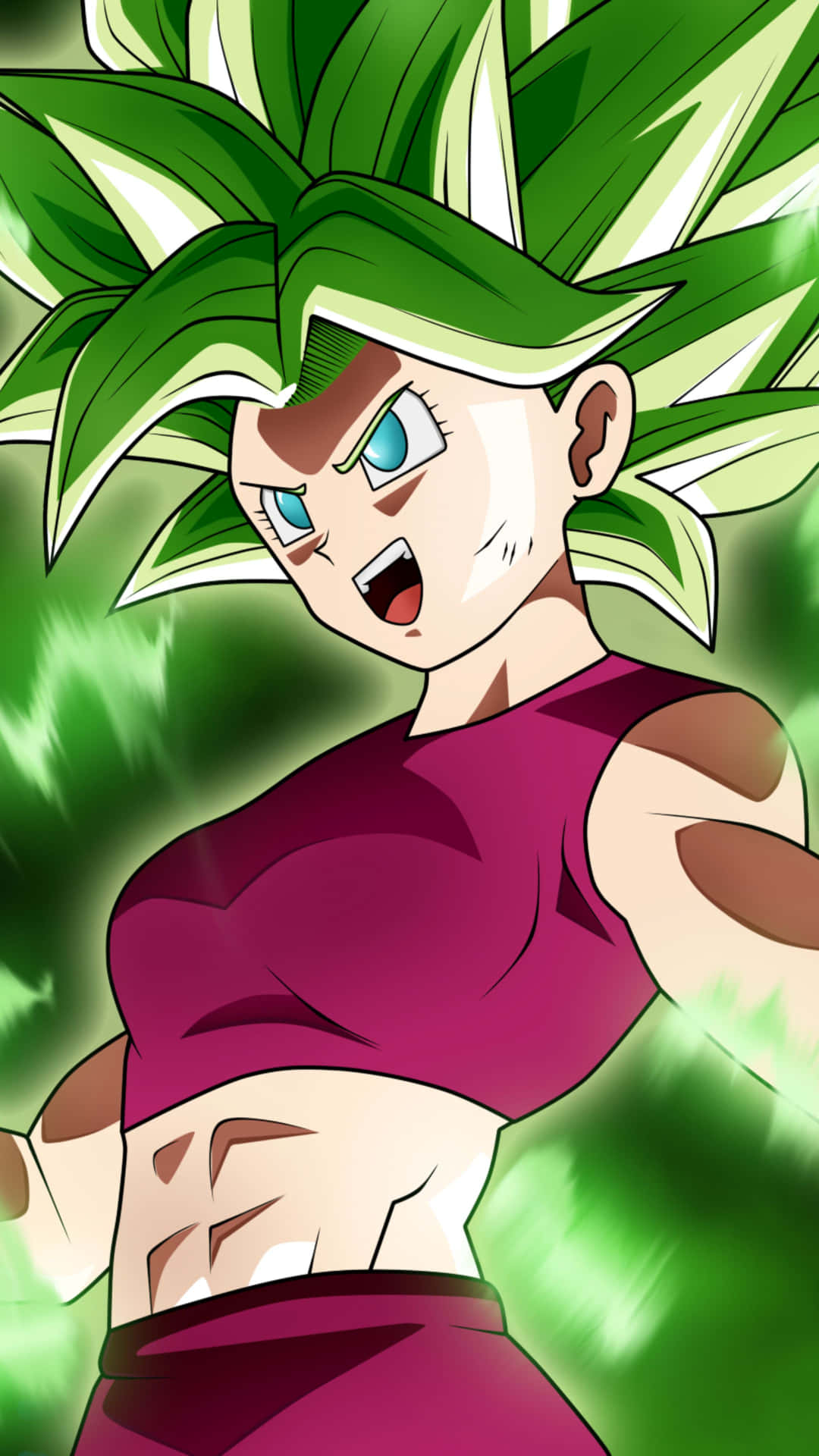 Kefla Super Saiyan Power Up Wallpaper