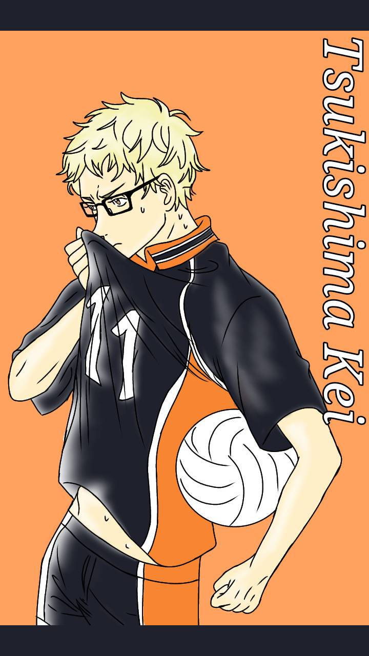 Kei Tsukishima Volleyball Game Wallpaper