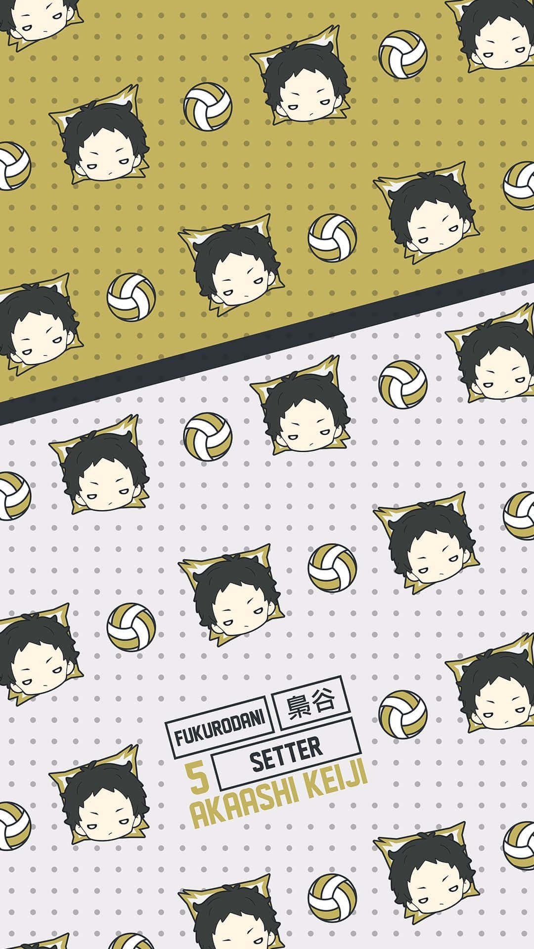 Keiji Akaashi: Composed and Focused Volleyball Genius Wallpaper
