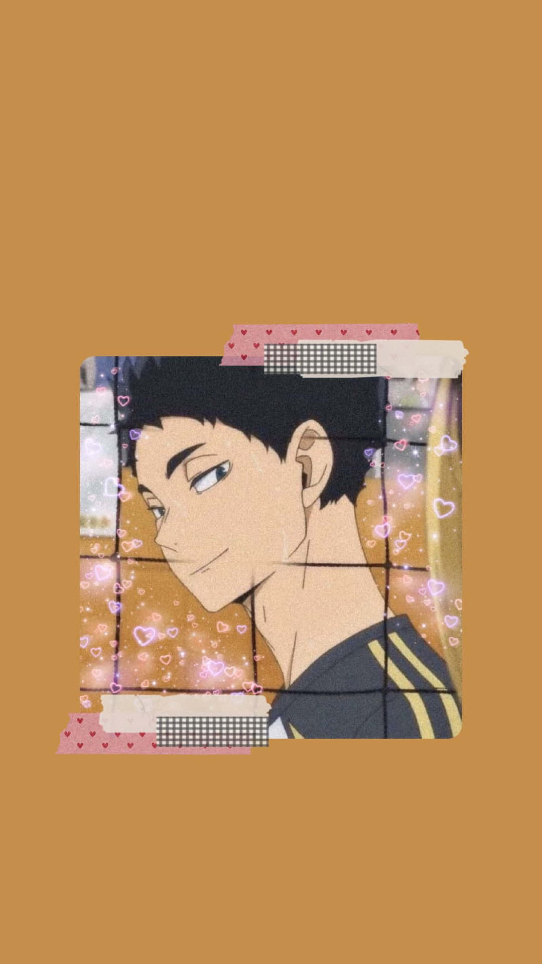 Keiji Akaashi deep in thought during a volleyball match Wallpaper