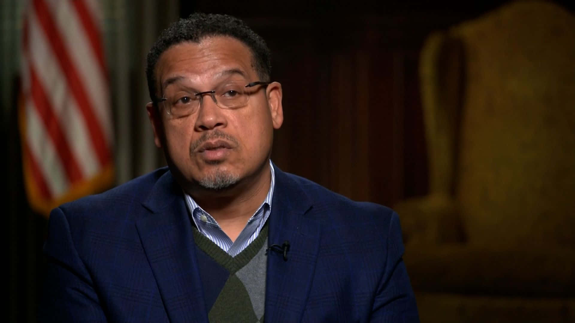 Keith Ellison During Interview Wallpaper