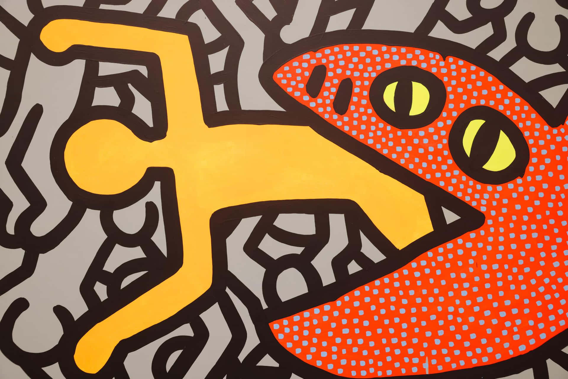 Keith Haring Inspired Artwork Wallpaper