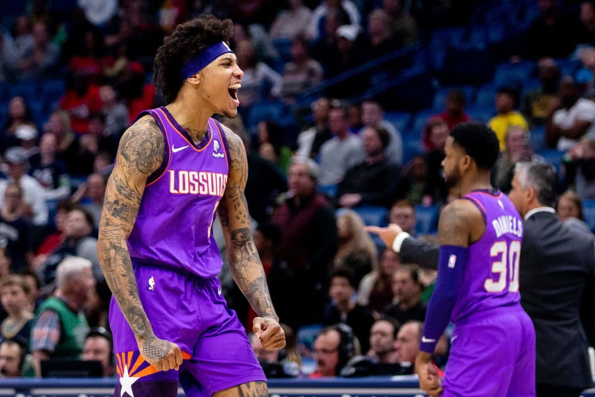 Kelly Oubre Jr. Cheering With Joy Wallpaper