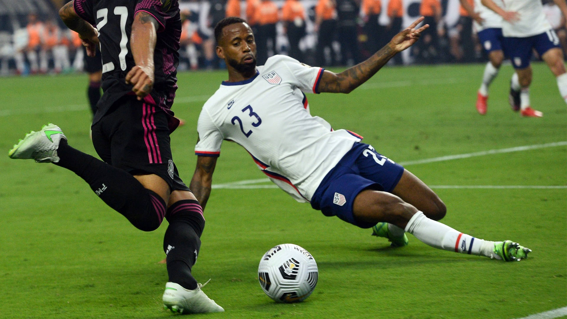 Kellyn Acosta United States VS. Mexico CONCACAF Wallpaper
