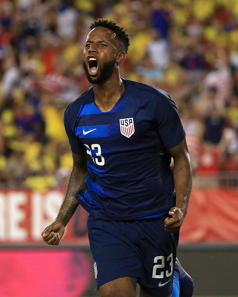 Kellyn Acosta Victory Goal United States VS. Colombia Wallpaper